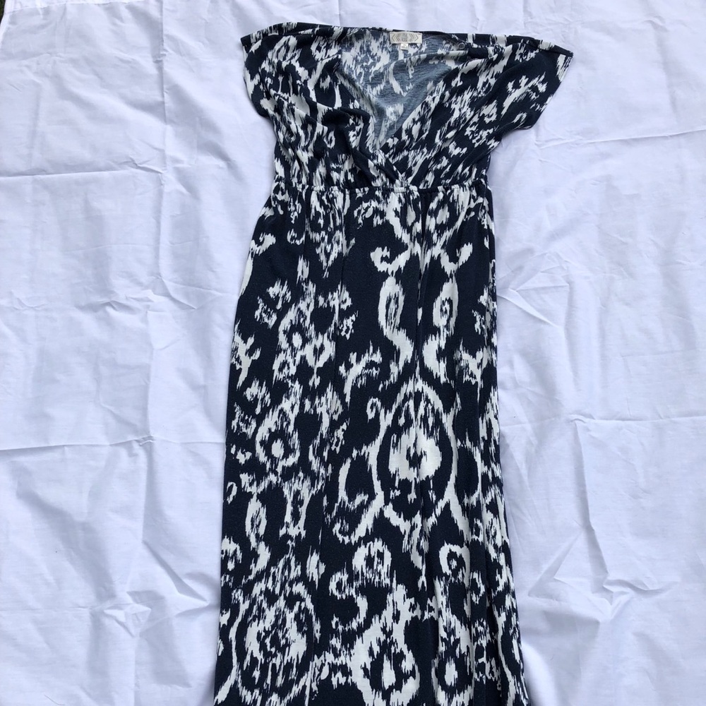 Pink rose maxi dress